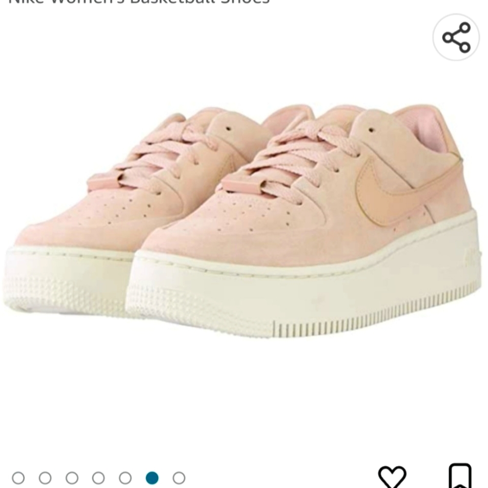 Nike Air Force 1, low pink suede AF1